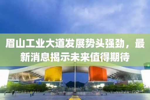 眉山工業(yè)大道發(fā)展勢頭強(qiáng)勁，最新消息揭示未來值得期待