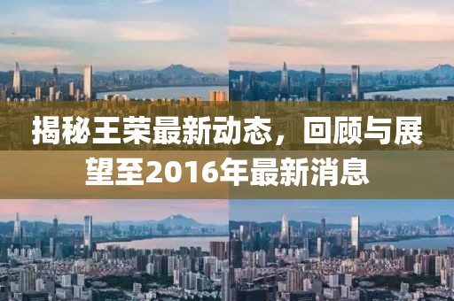揭秘王榮最新動態(tài)，回顧與展望至2016年最新消息